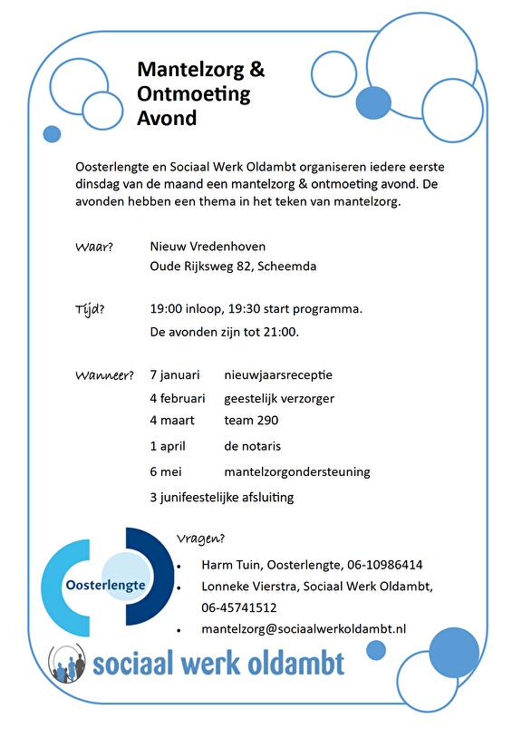 Mantelzorg ontmoeting avond